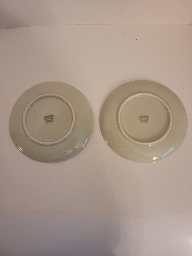 Gem China 2 Bread/Dessert Plates 6 1/2" Iris Japan