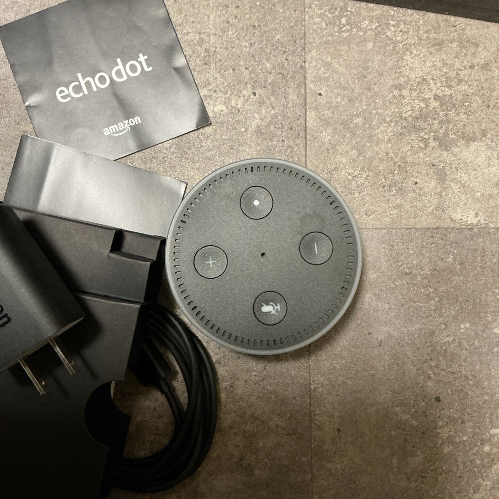 Amazon Echo Dot 2nd Generation w/ Alexa Voice Media Smart Device Charcoal Black