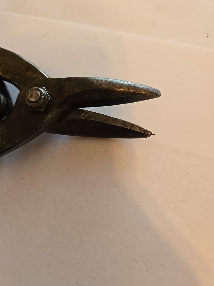 Mac Tools 10" Straight Tin Snips Pliers Yellow Handle Read Ad TS-3