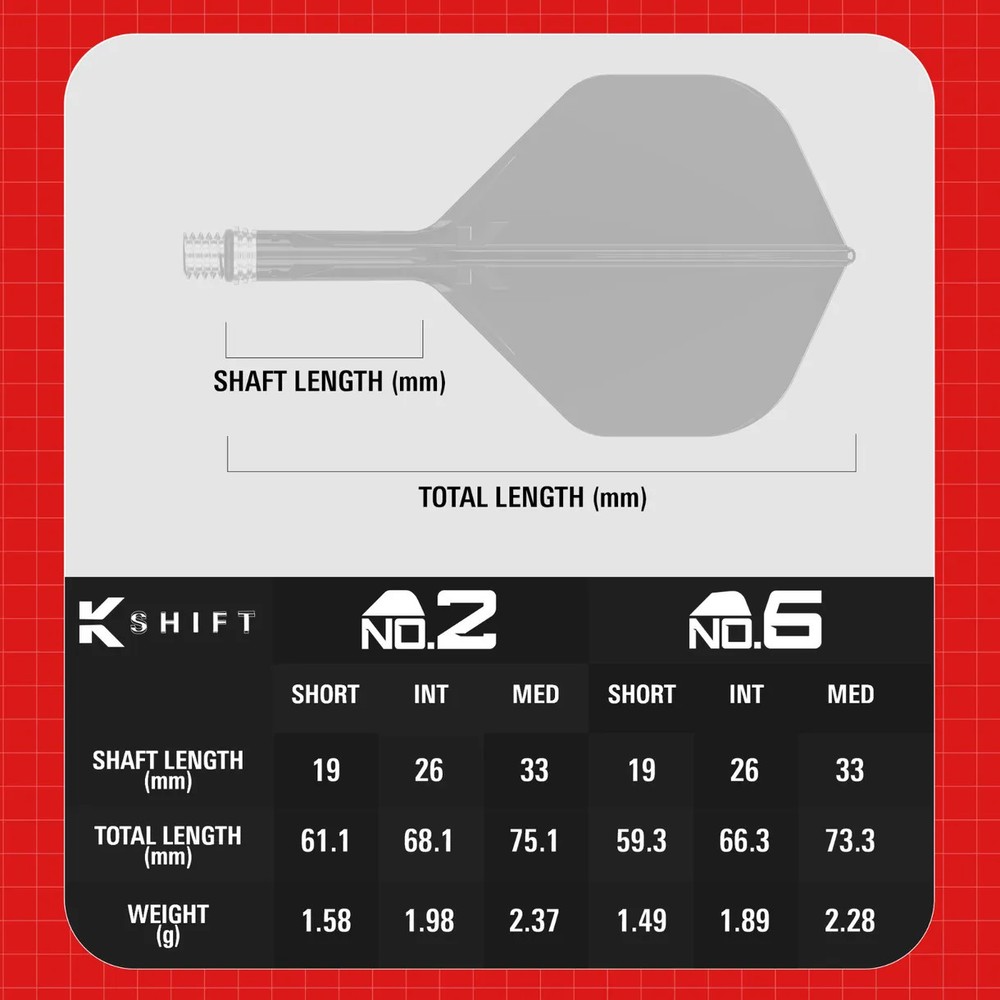 Target K-Shift Flight System No. 2 Medium White