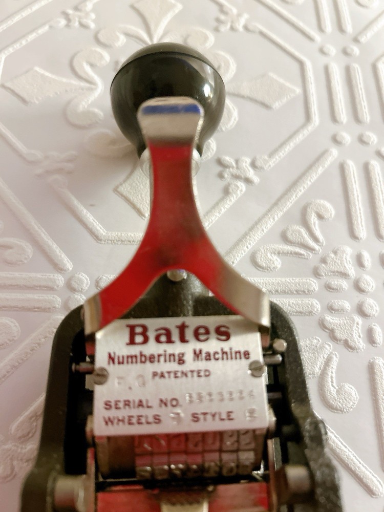 VTG Bates Standard Multiple Movement Numbering Machine