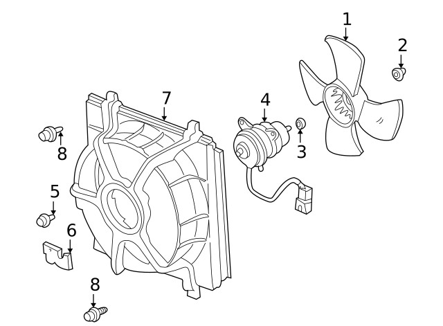 Genuine Honda Blade Nut 90041-PG6-004