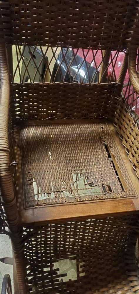 Wicker Baby Stroller 1885