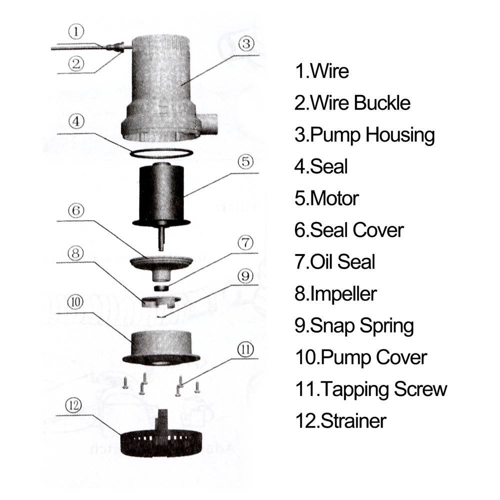 2000GPH New Bilge Boat Marine Water Pump 12V Submersible Plumbing Electric Pumps