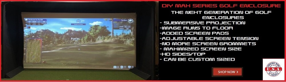 Golf Simulator Enclosure DIY MAX SERIES 2024 **PADDED*** POLY SPACER SCREEN