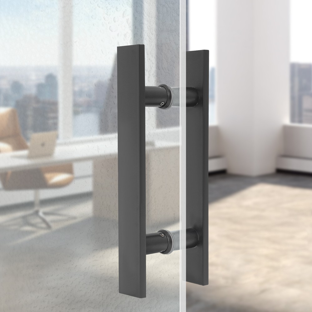 H Shape Door Pull Handle Double Sided Pull Push Sliding Barn Door Handles