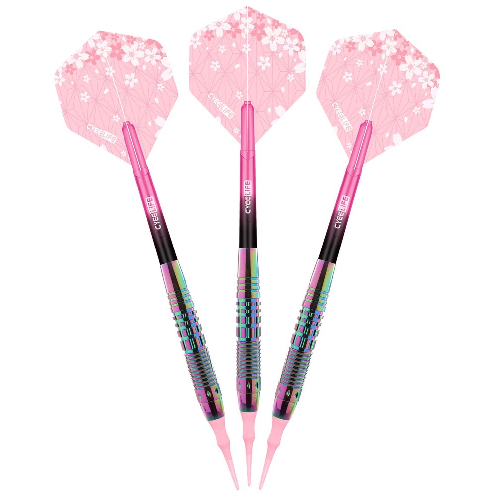 Soft Tip Darts Set - Professional Darts Plastic Tip Sets with Brass Barrel +