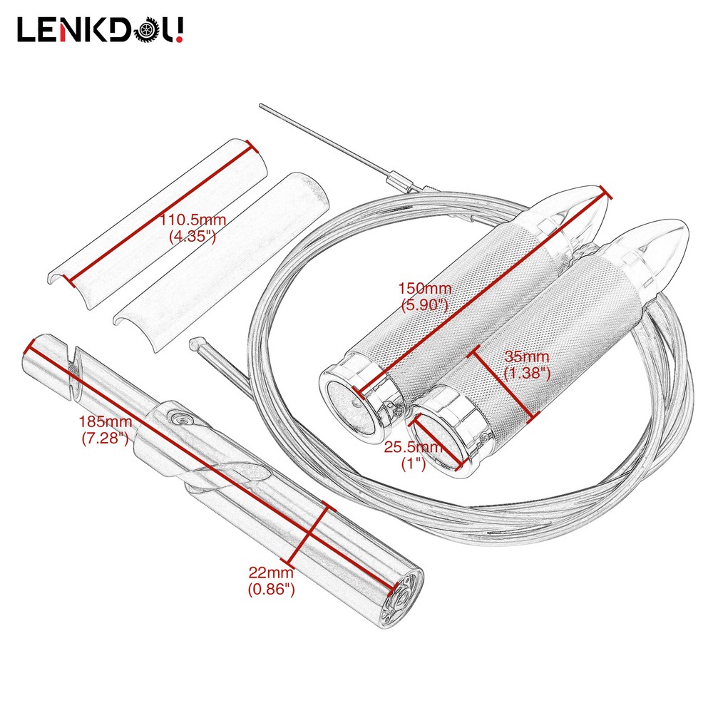 22mm Internal Throttle Controls Handlebar Grips Hidden Control Sleeve Universal