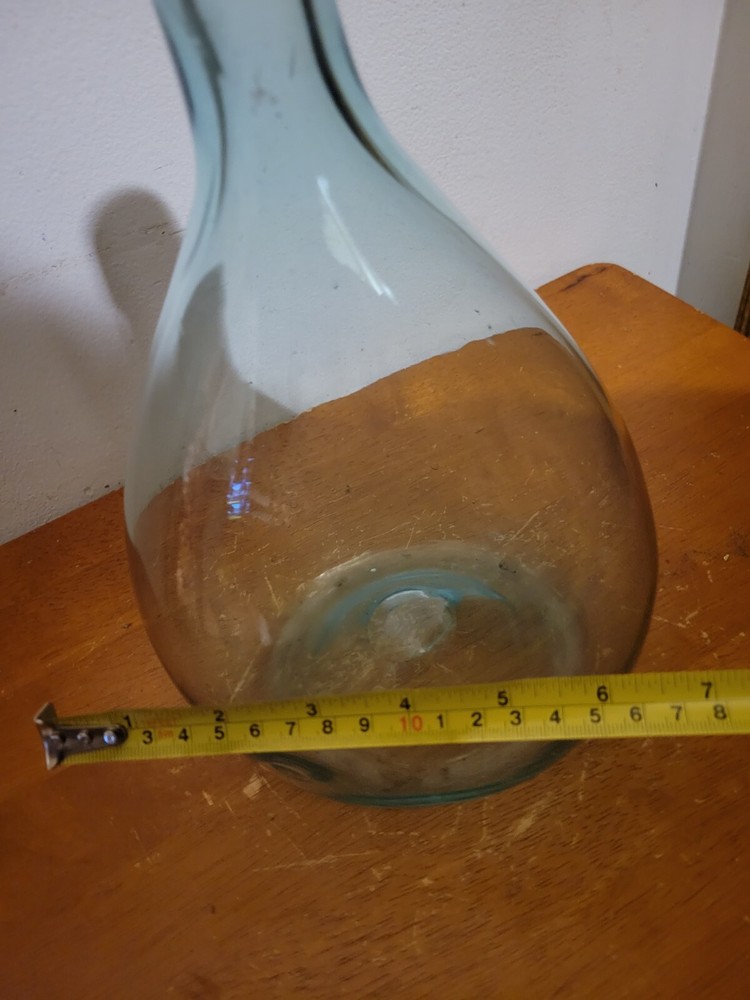 Open Pontil Chestnut Flask 11" Tall