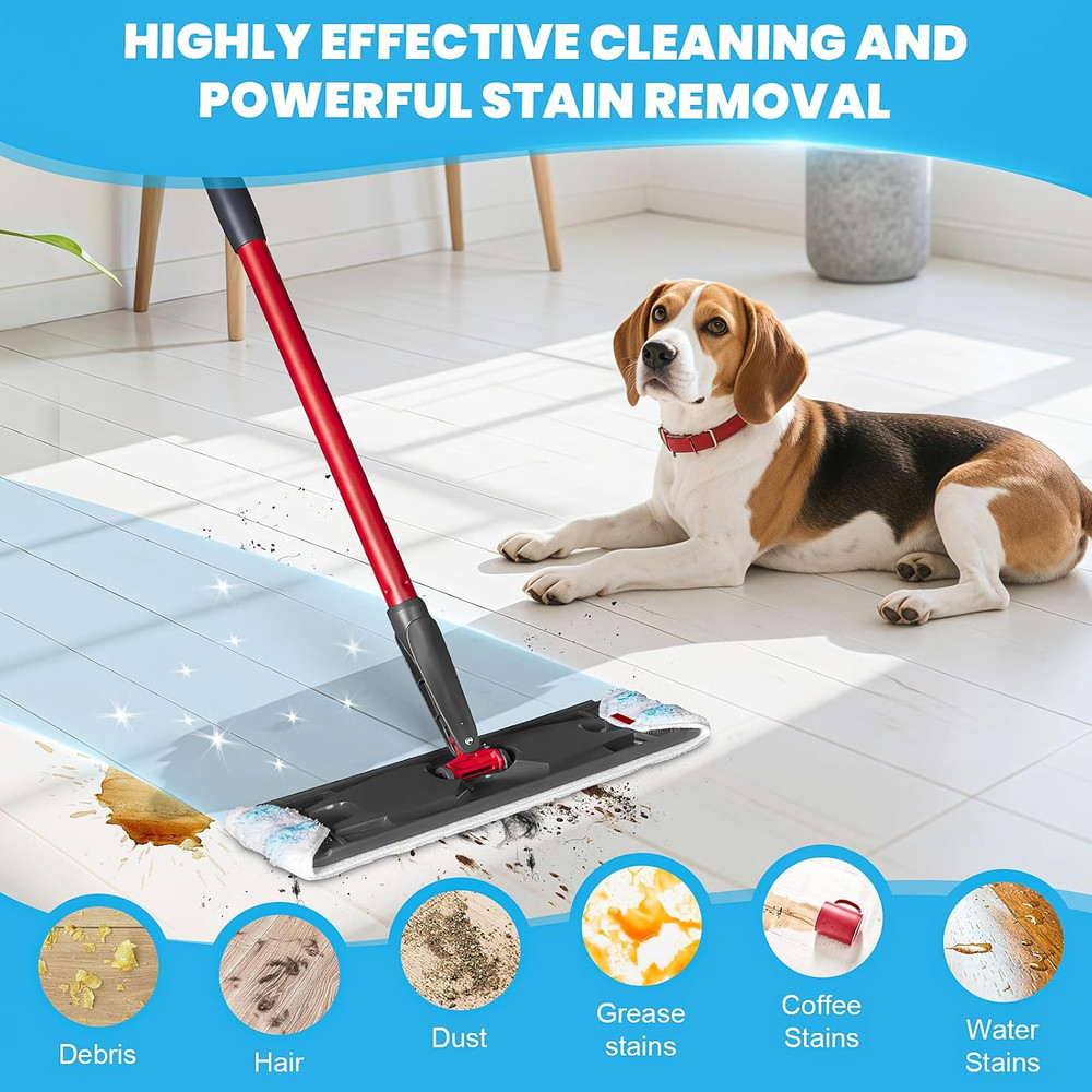 6 Pack Replacement Mop Pads for O-Cedar H2prO Flat Mop System Machine Washable