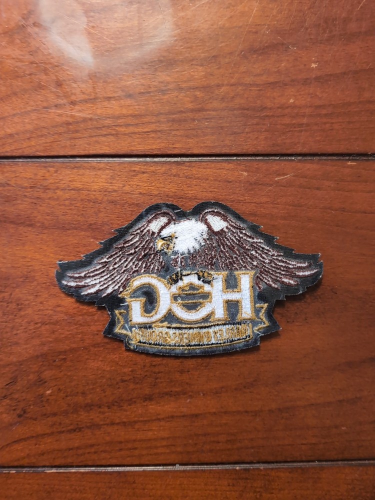 Harley Owners Group HOG Small Downwing Eagle Patch 5" x 2 3/4" NEW