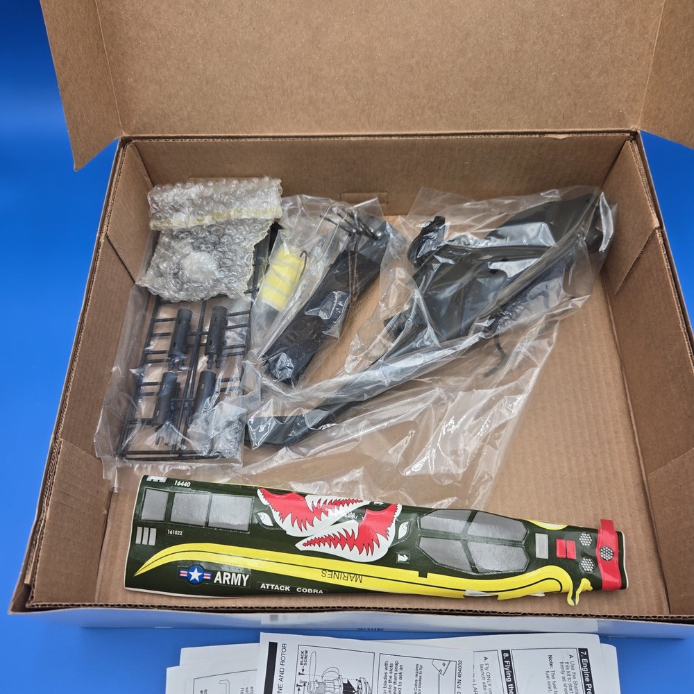 COX ATTACK COBRA .049 ENGINE POWERED FREE FLIGHT HELICOPTER NEW!