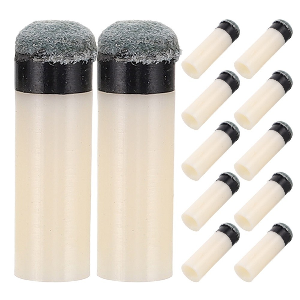 12 Pcs Pool Stick Tips Billiards Accessories Cue Replacement Kit