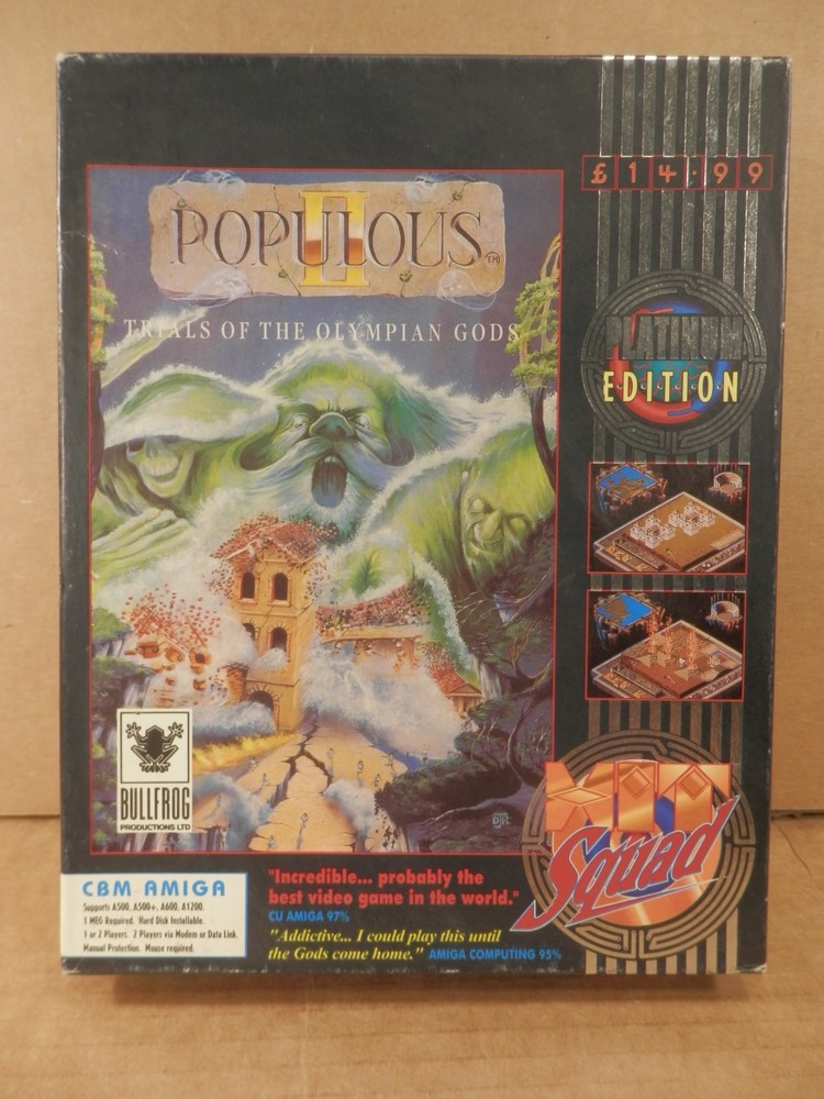 Populous II Commodore Amiga, Box Only