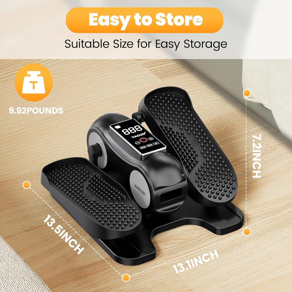 Under Desk Elliptical - Compact Leg Exerciser for Home or Office Use