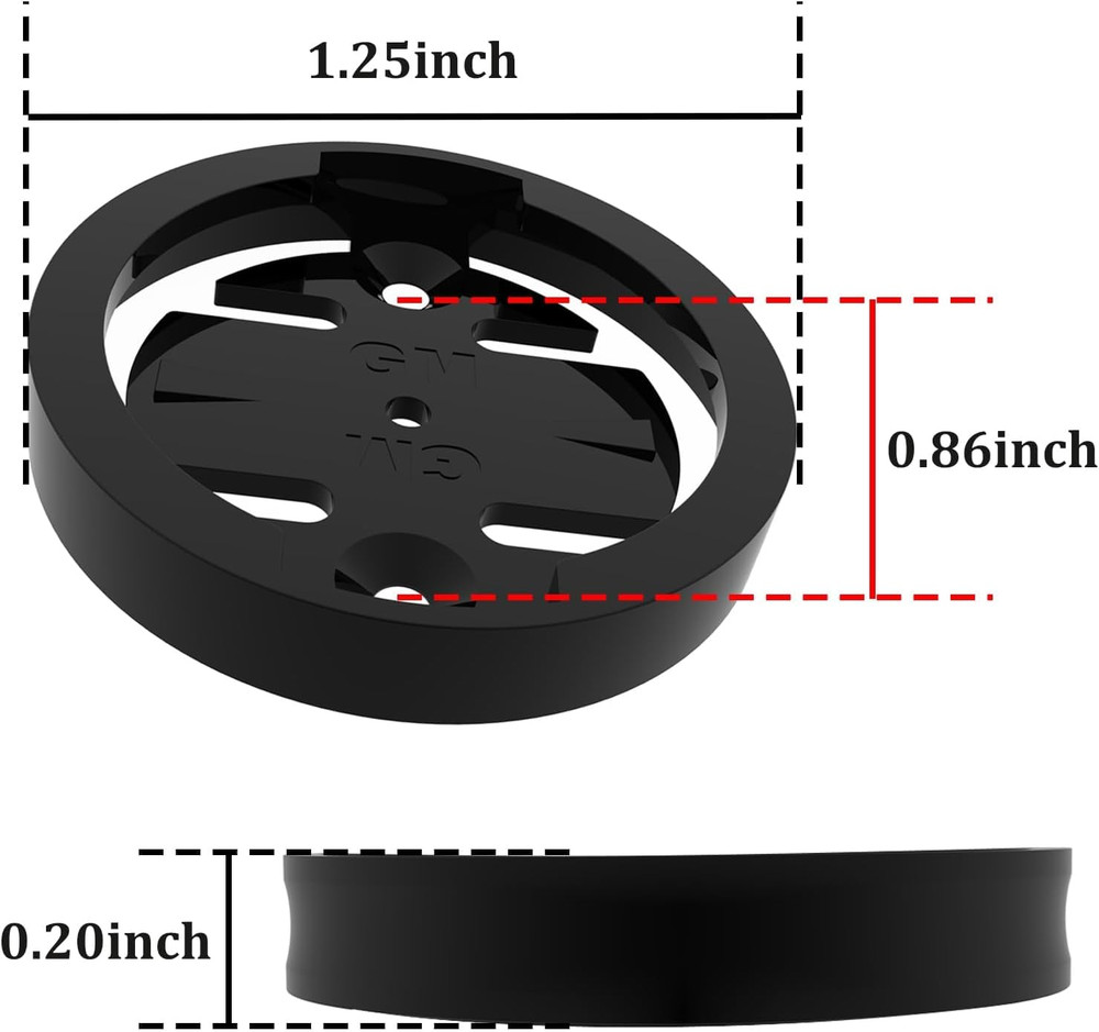 Bike Mount for Garmin - [4-Pack] Replacement Adapter Insert Compatible with Garm
