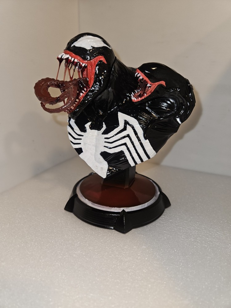 Hand Painted Venom Bust 6.5 Inches
