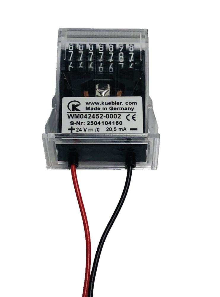 KUBLER 7-DIGIT ELECTROMECHANICAL IMPULSE COUNTER WM04245-0002
