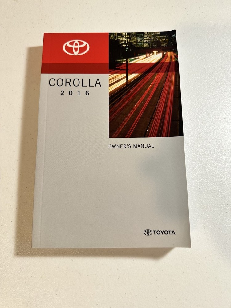 2016 Toyota Corolla Owner's Manual