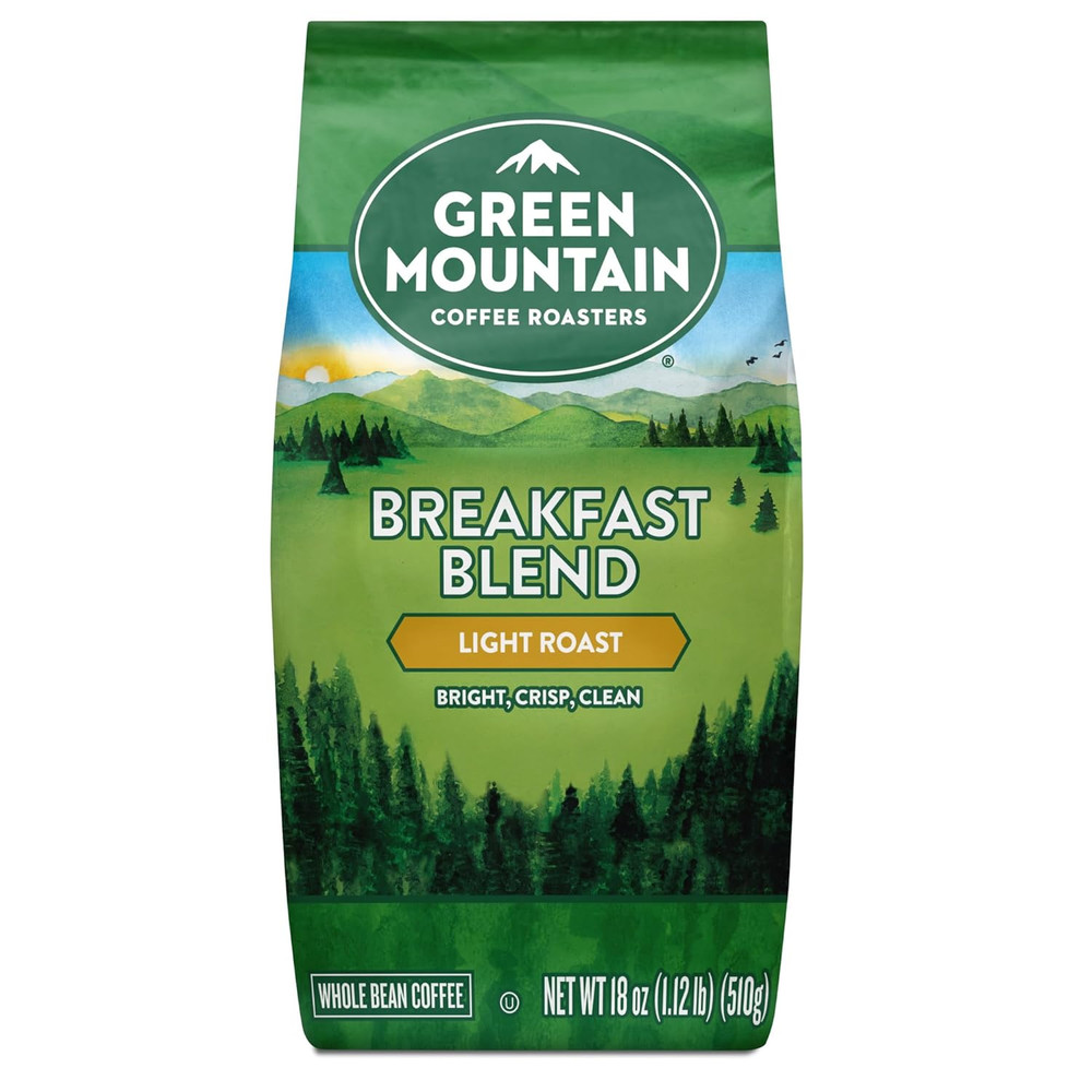 Breakfast Blend, Whole Bean Coffee, Bagged 18 Oz