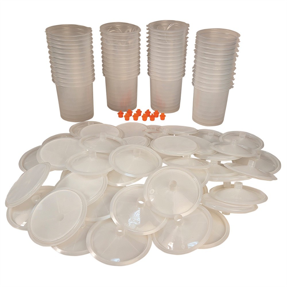 DeVILBISS DeKUPS EVO Disposable Cup Liner & Lid Refill Kit - 24 oz #7200-12E