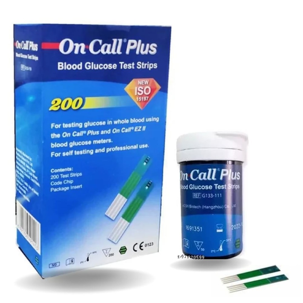 On Plus Blood Glucose Test Strips 200 Strips by