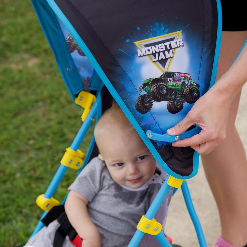 Monster Jam Umbrella Stroller Lightweight Fold Canopy