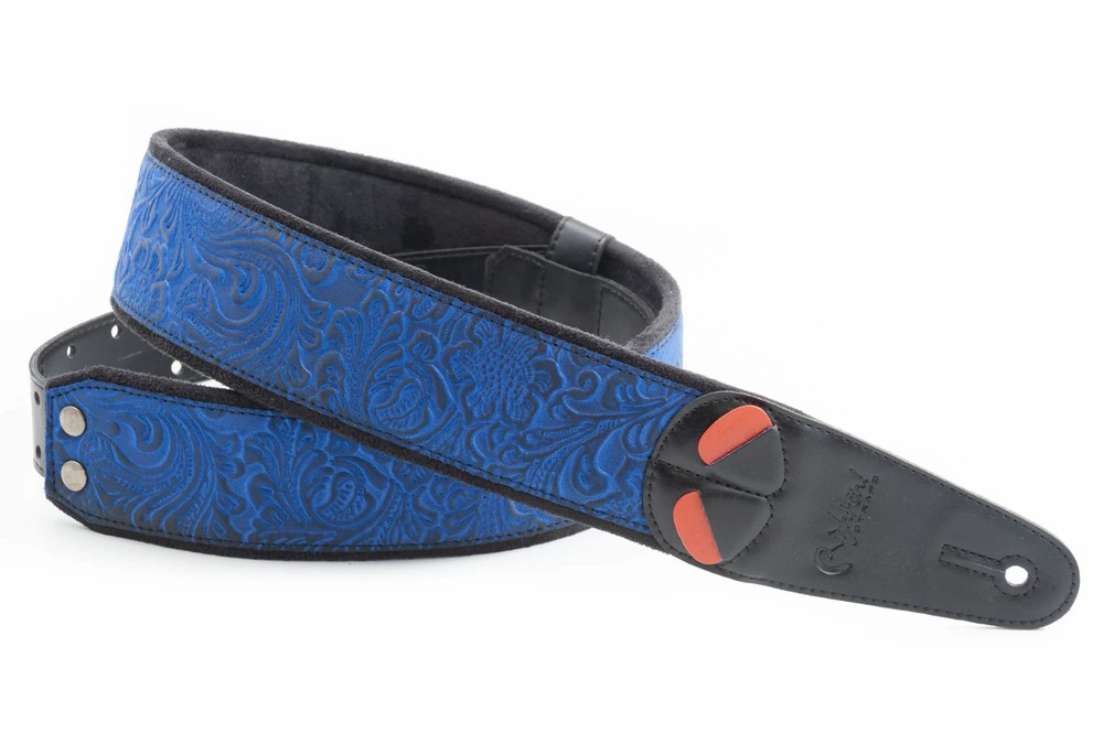 RightOn! Mojo Sandokan Blue Guitar Strap