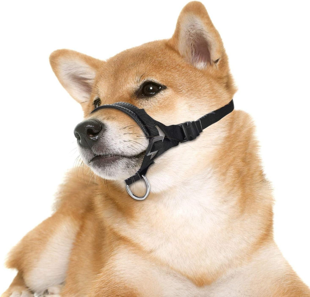 Nylon Dog Muzzle for Small,Medium,Large Dogs Prevent from Biting,Barking and Che
