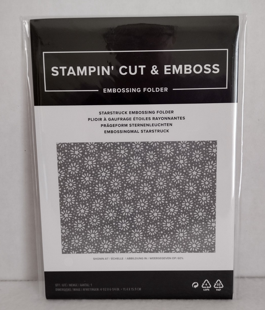 Stampin' Up! STARSTRUCK Embossing Folder NEW Background Starburst Pattern