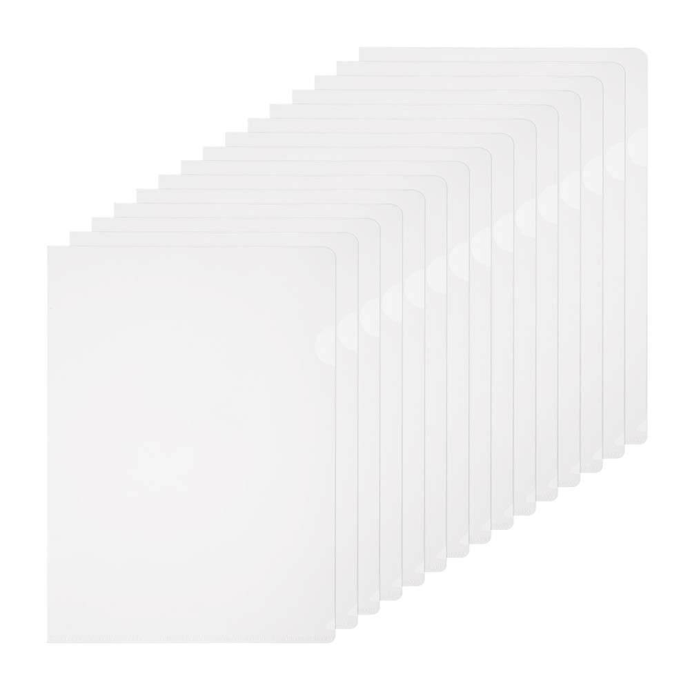 A5 Plastic Folders, 15 Pack Clear Folders l Type Pockets Documents, Transparent