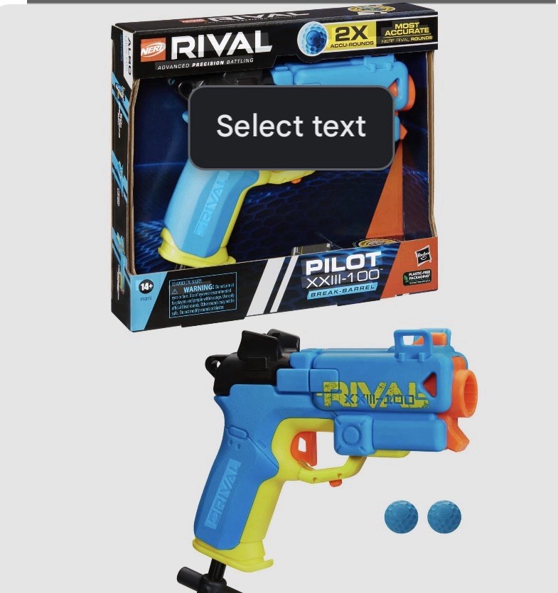 NERF Rival PILOT XXIII 100 Break Barrel - Advanced Precision - XXlll