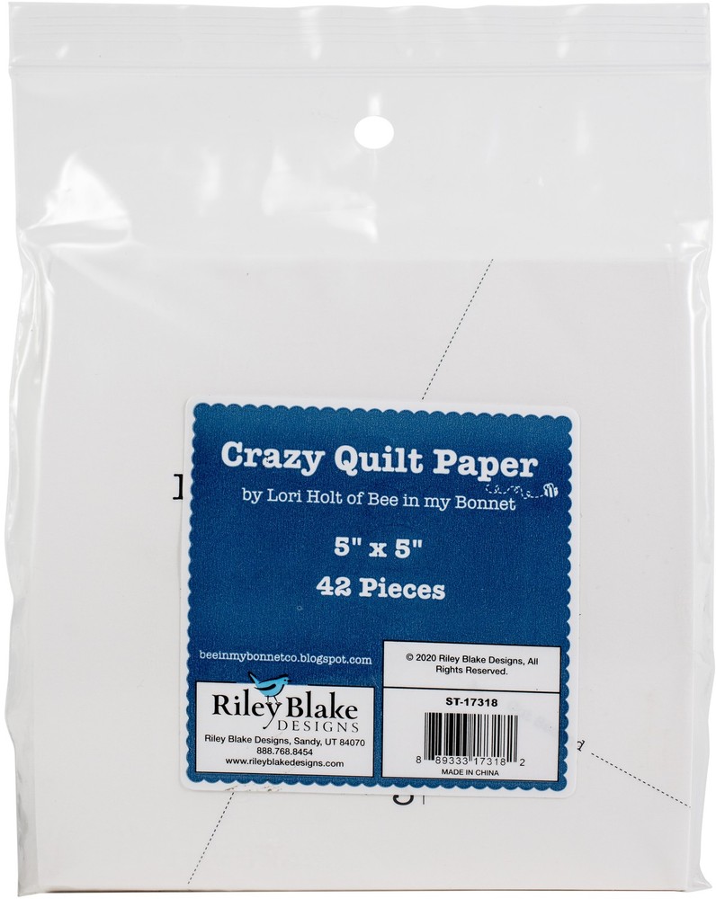 Riley Blake Crazy Quilt Paper 42/Pkg 5"X5" Stacker
