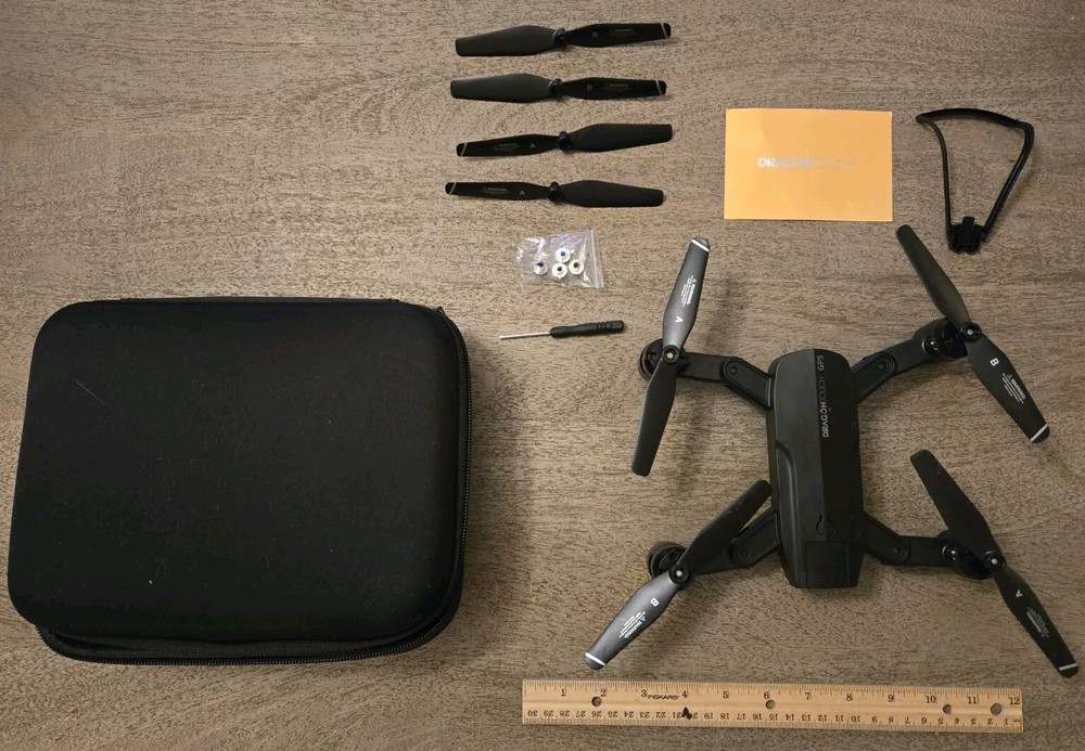 Dragon Touch Drone 7" Only Camera Battery & Case **See All Pics & Description***