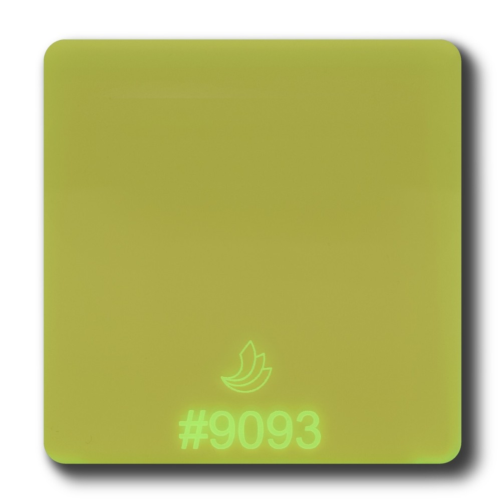 1/8" Yellow Fluorescent #9097 Acrylic Sheet