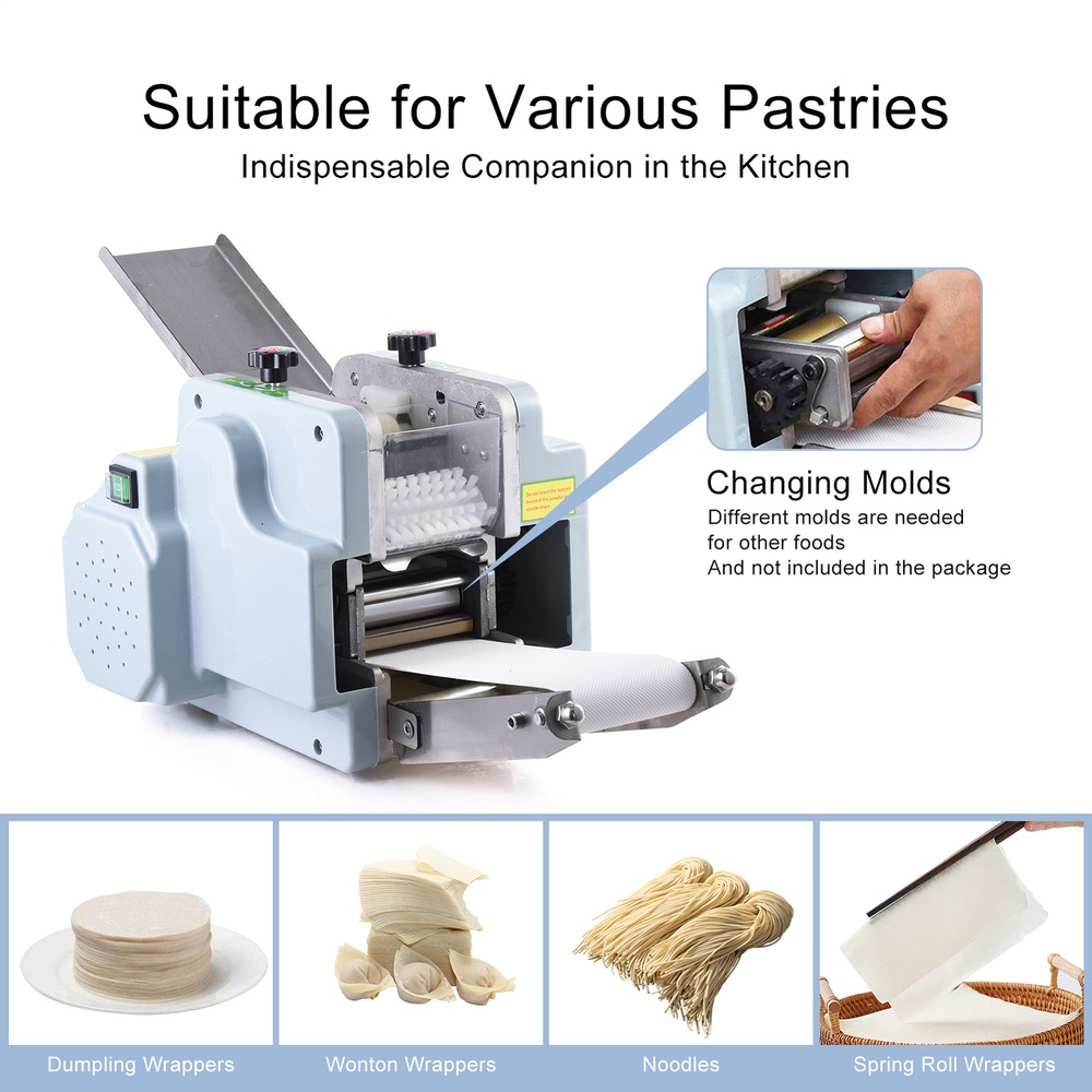 Electric Dumpling Skin Machine Dumpling Wrapper Maker 60 Pieces/Min 110V