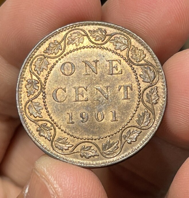 1901 Canada One Large Cent Coin Excellent MS Condition