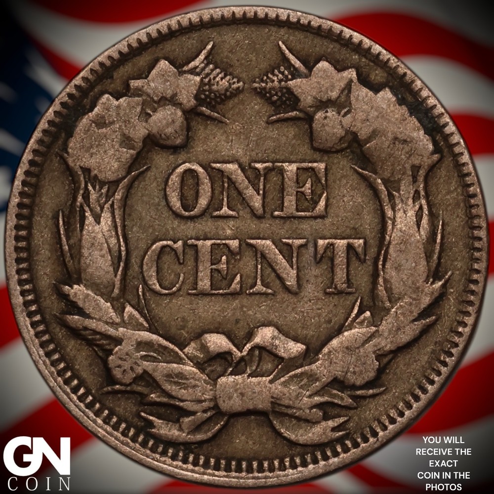 1857 Flying Eagle Cent Penny A3825