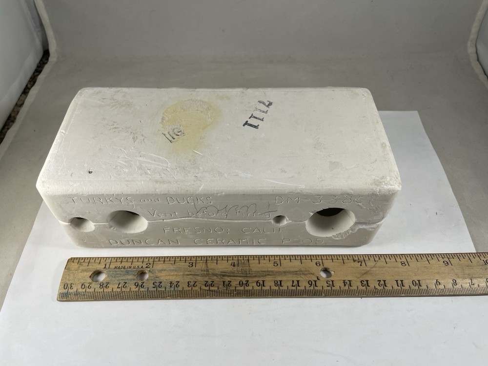 Vintage Duncan Ceramic Casting Mold Small Turkeys & Ducks #DM-338C (Has Damage)