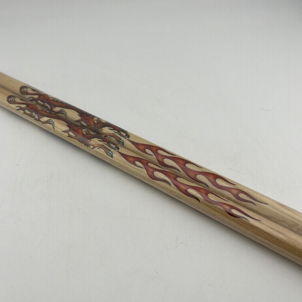 Dragon Fire Pattern Drum Sticks Stocking Stuffer