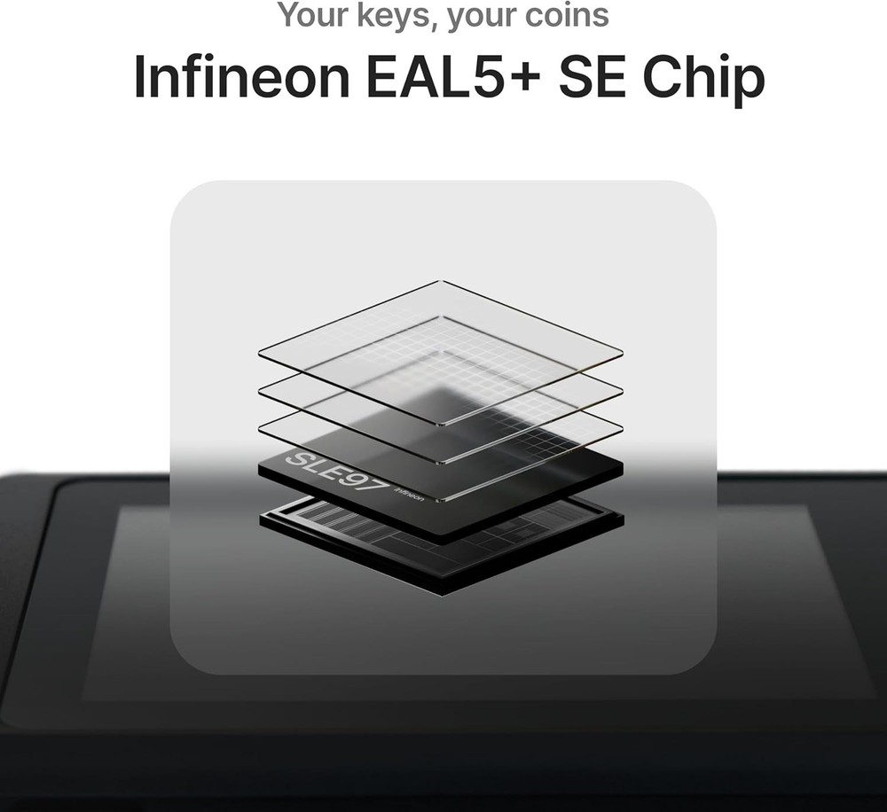 Crypto Wallet with Intuitive Touchscreen, Hardware Wallet with Bluetooth, Eas...