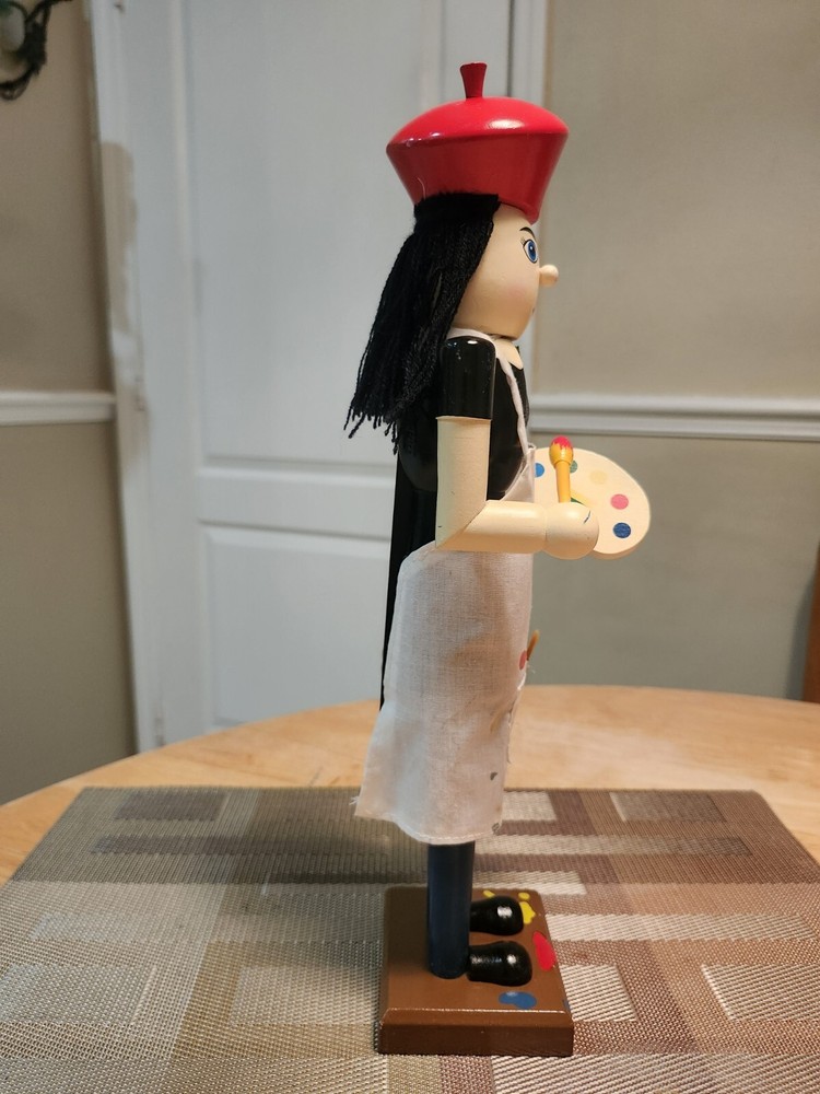 Nutcracker Wooden 15" Red and Blue Painter - Limited Edition