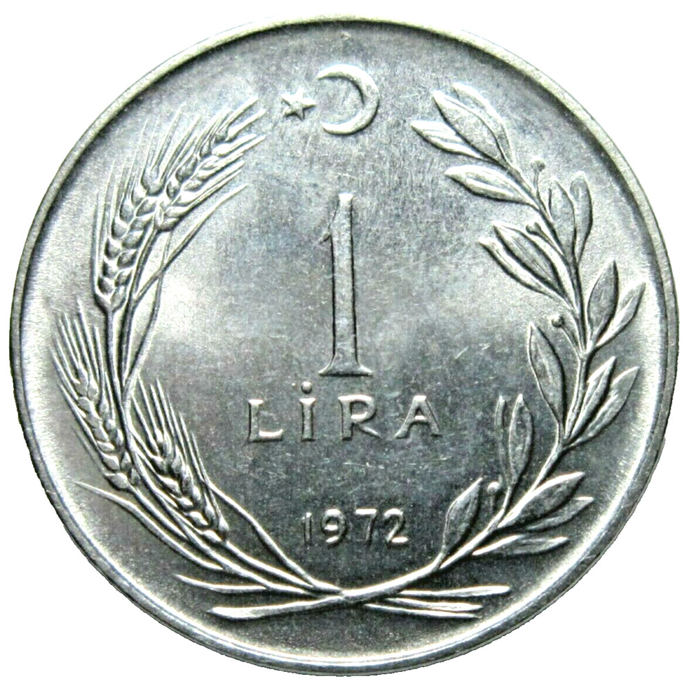 TURKEY. 1 LIRA, 1972.