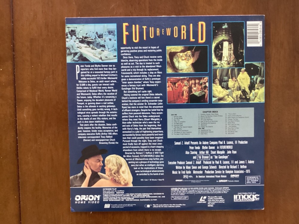 FUTUREWORLD - FONDA, DANNER - LASERDISC