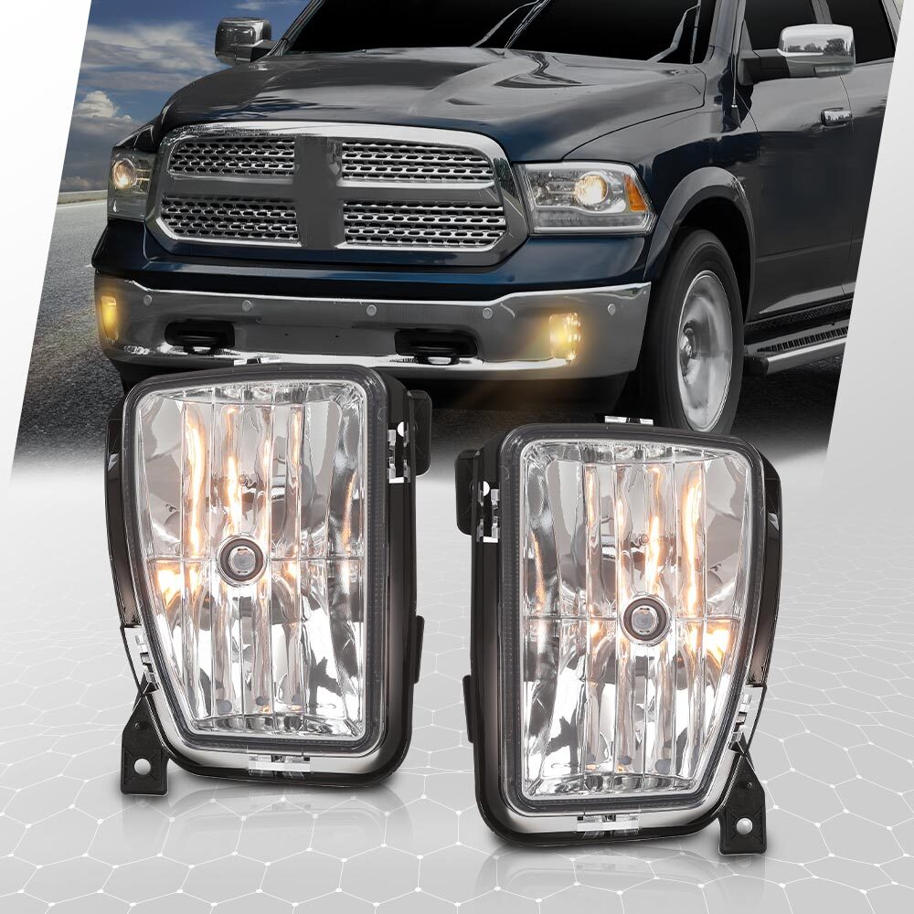 Bumper Fog Lights For Dodge Ram 1500 2013 2014 2015 2016 2017 2018 Left+Right