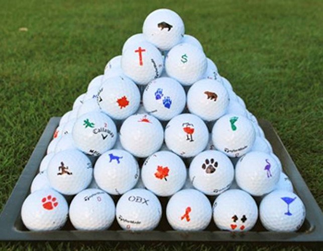 TIN CUP BALL MARKERS & CUSTOM ALIGNMENT TOOL - EXPRESS YOURSELF - FREE GIFT
