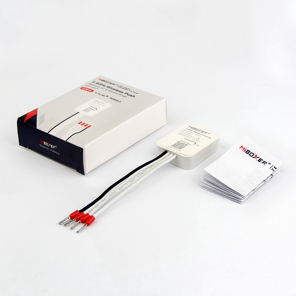 PUSH2-3 - 2.4GHz Wireless Dimming (3-Zone)