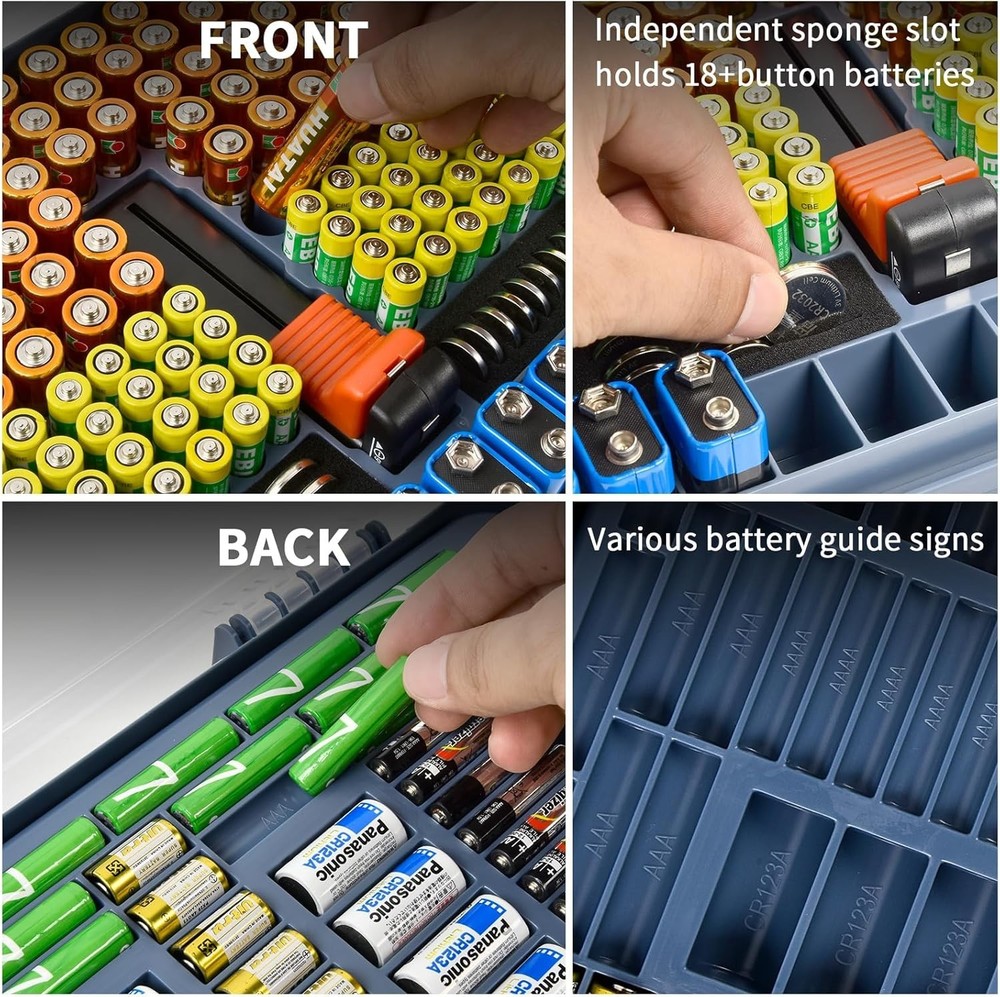 Ultimate 269-Battery Storage Case- Heavy Duty Organizer