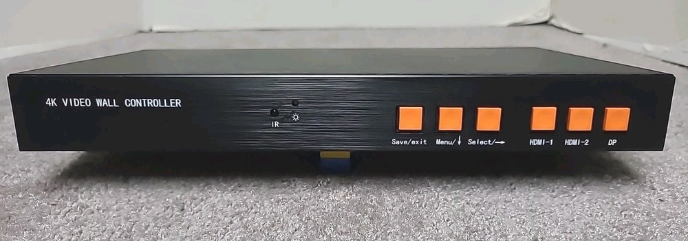 4K Video Wall Controller 1x4 HDMI Display Splitter Processor w/ PSU & HDMI Cable