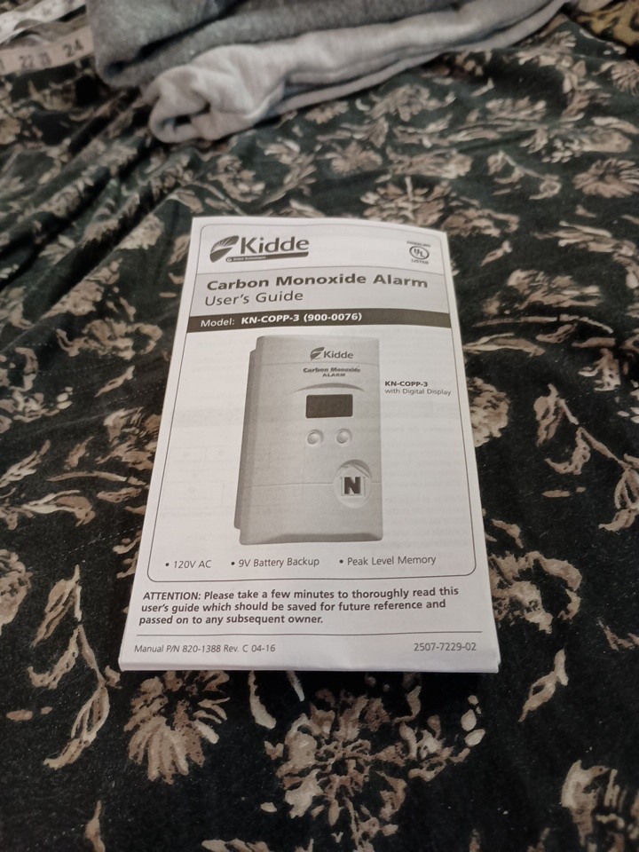 Kidde 900007601 Nighthawk Carbon Monoxide Alarm with Digital Display - White